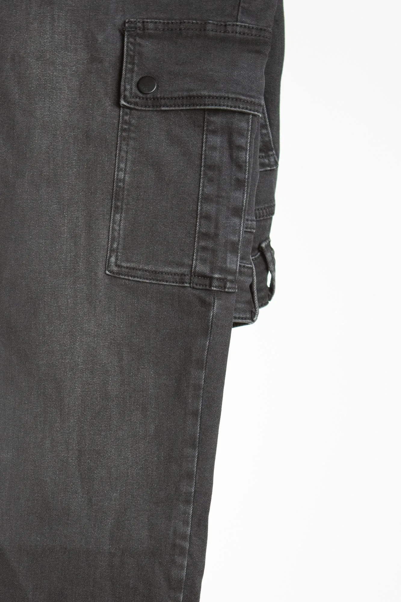 Pantamo Denim Cargo Jogger - Black