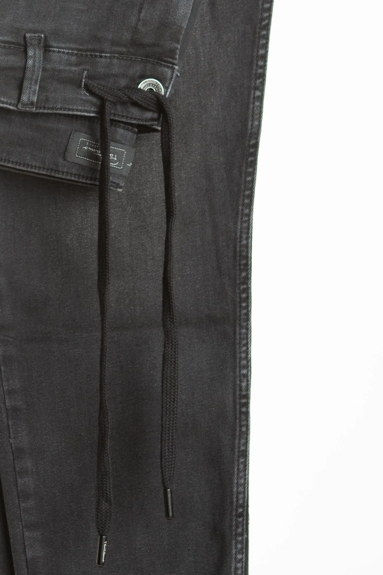 Pantamo Denim Cargo Jogger - Black