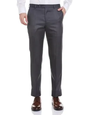 Park Avenue Men's Regular Pants (PMTX07516-G6_Dark Grey