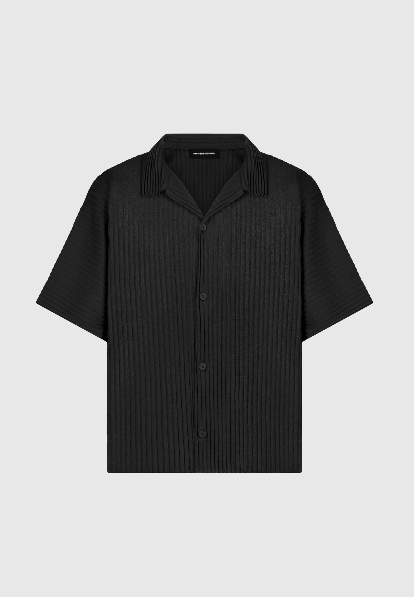 Pleated Shirt - Black