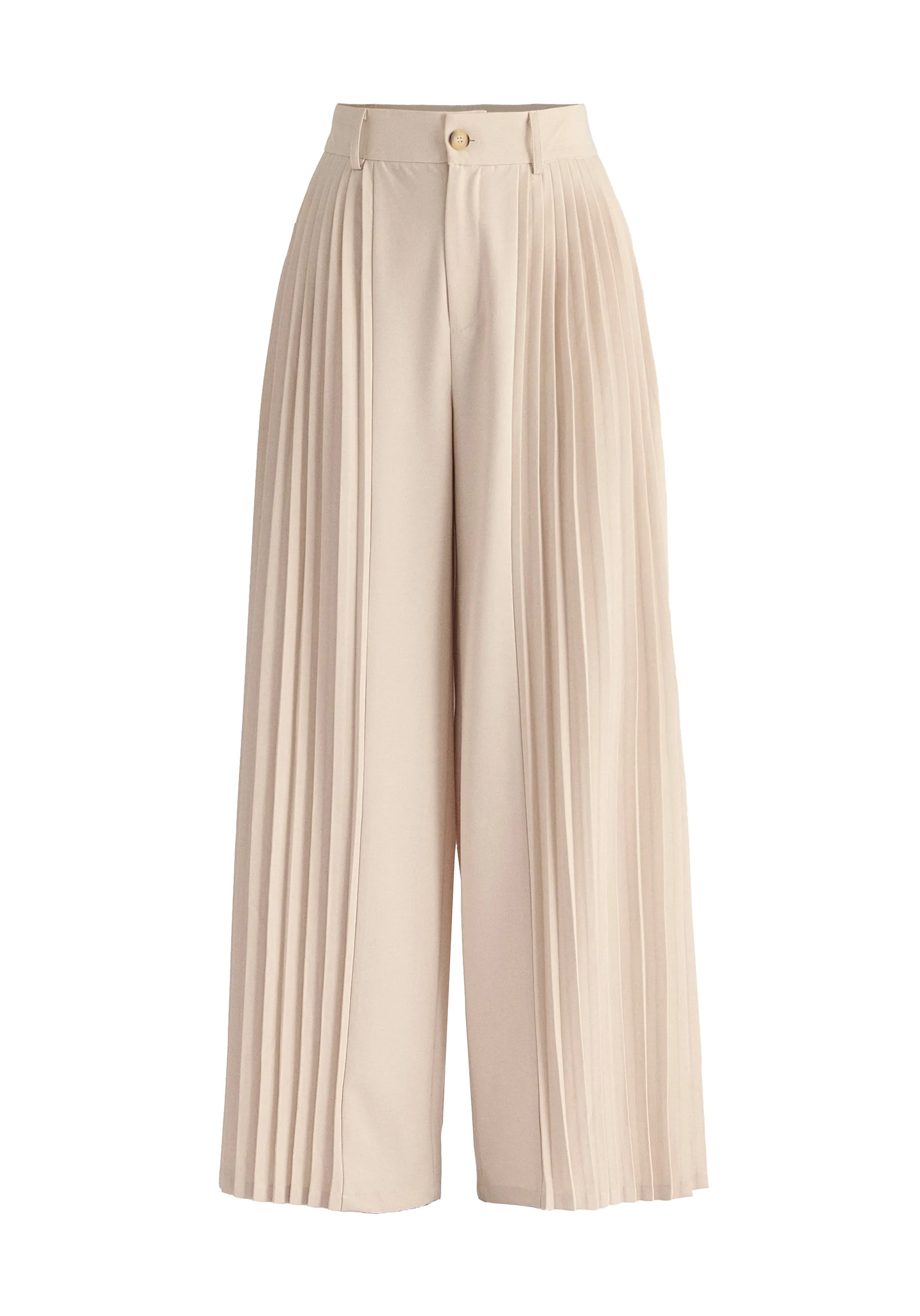 Pleated Wide Leg Trousers