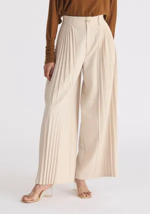 Pleated Wide Leg Trousers