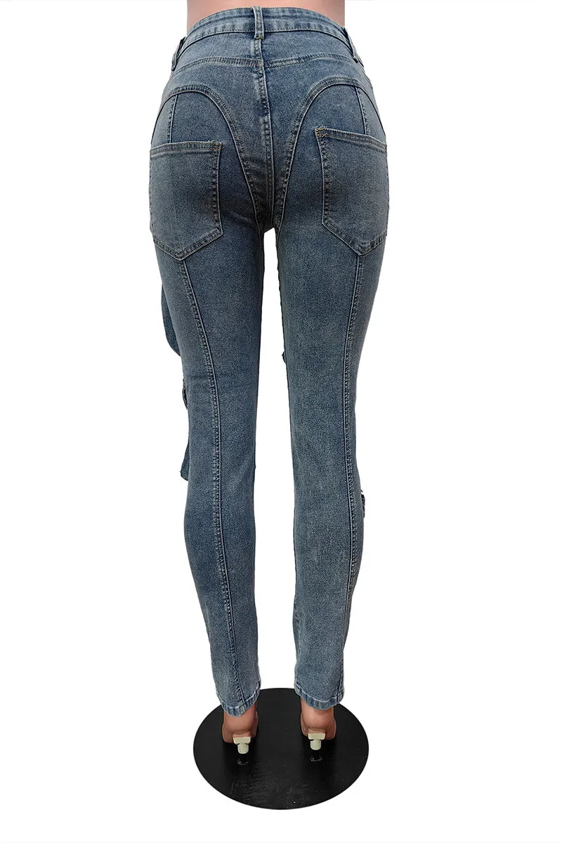 PS3506 Skinny Denim Jeans Pant