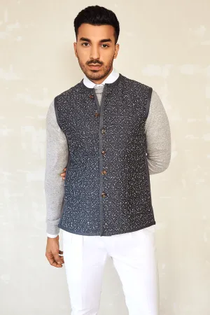 Reversible Bandi Jacket with Polo neck & White shirt with trouser