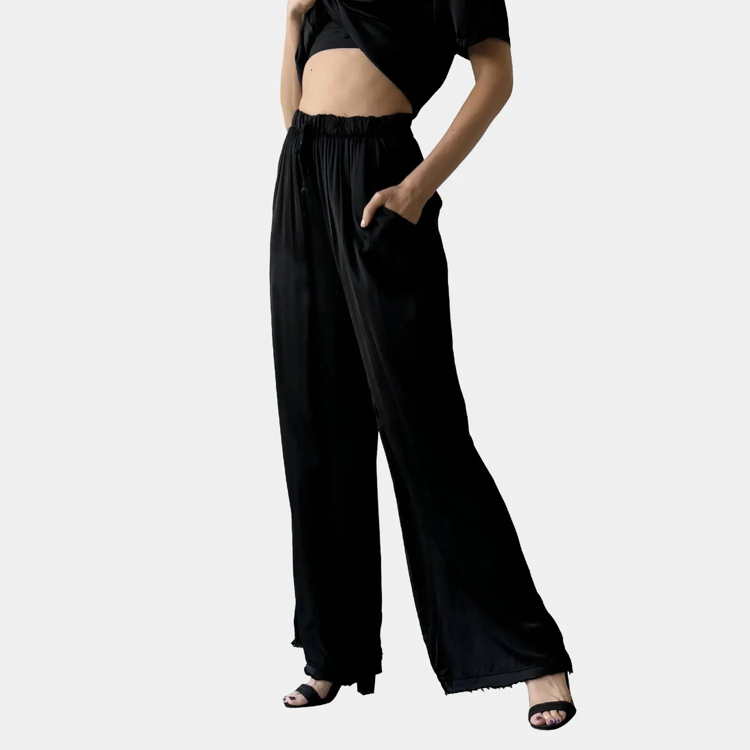 SATIN RELAXED PANT