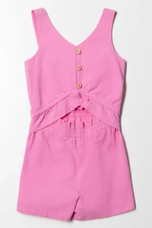 Short Jumpsuit Pink