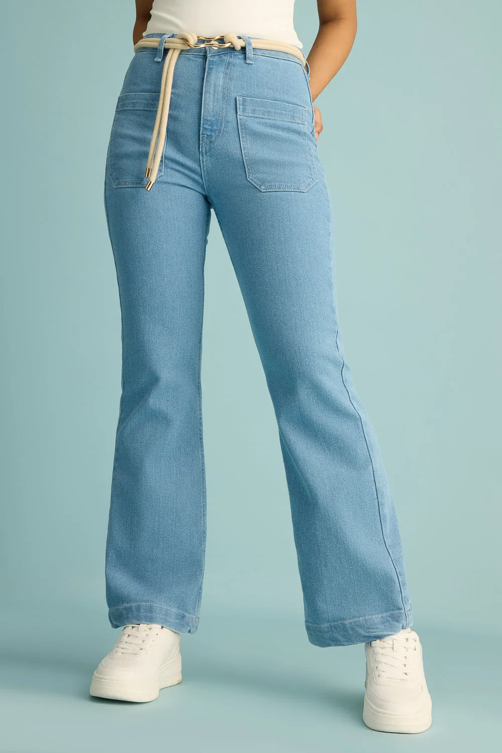 Siren Front Pocket Bootcut Jeans