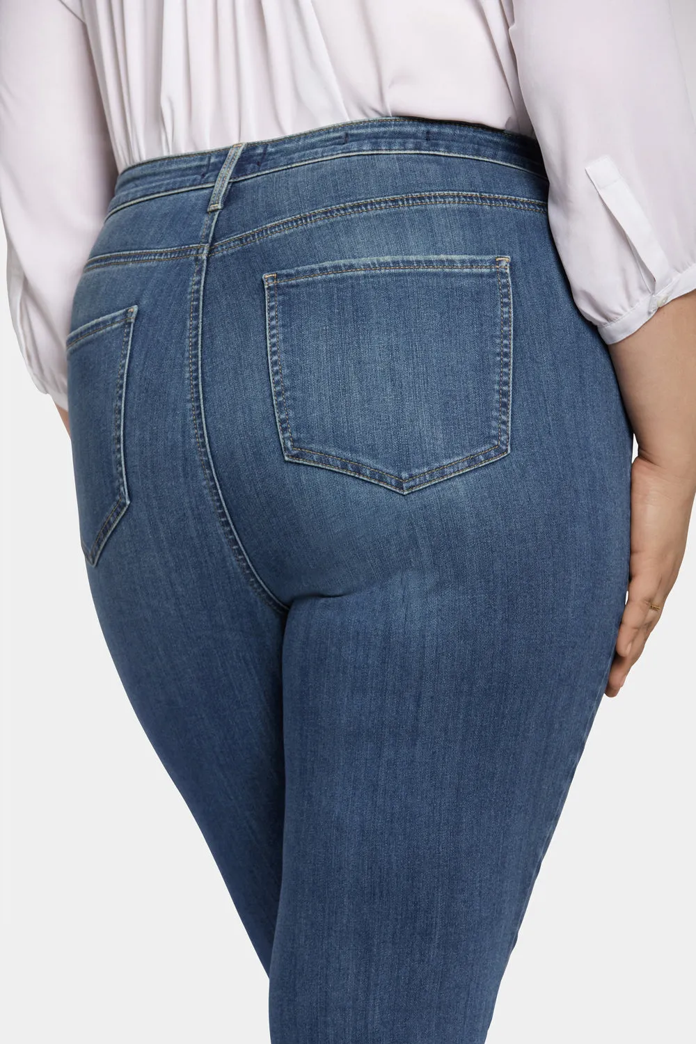 Slim Bootcut Ankle Jeans In Plus Size - Serendipity