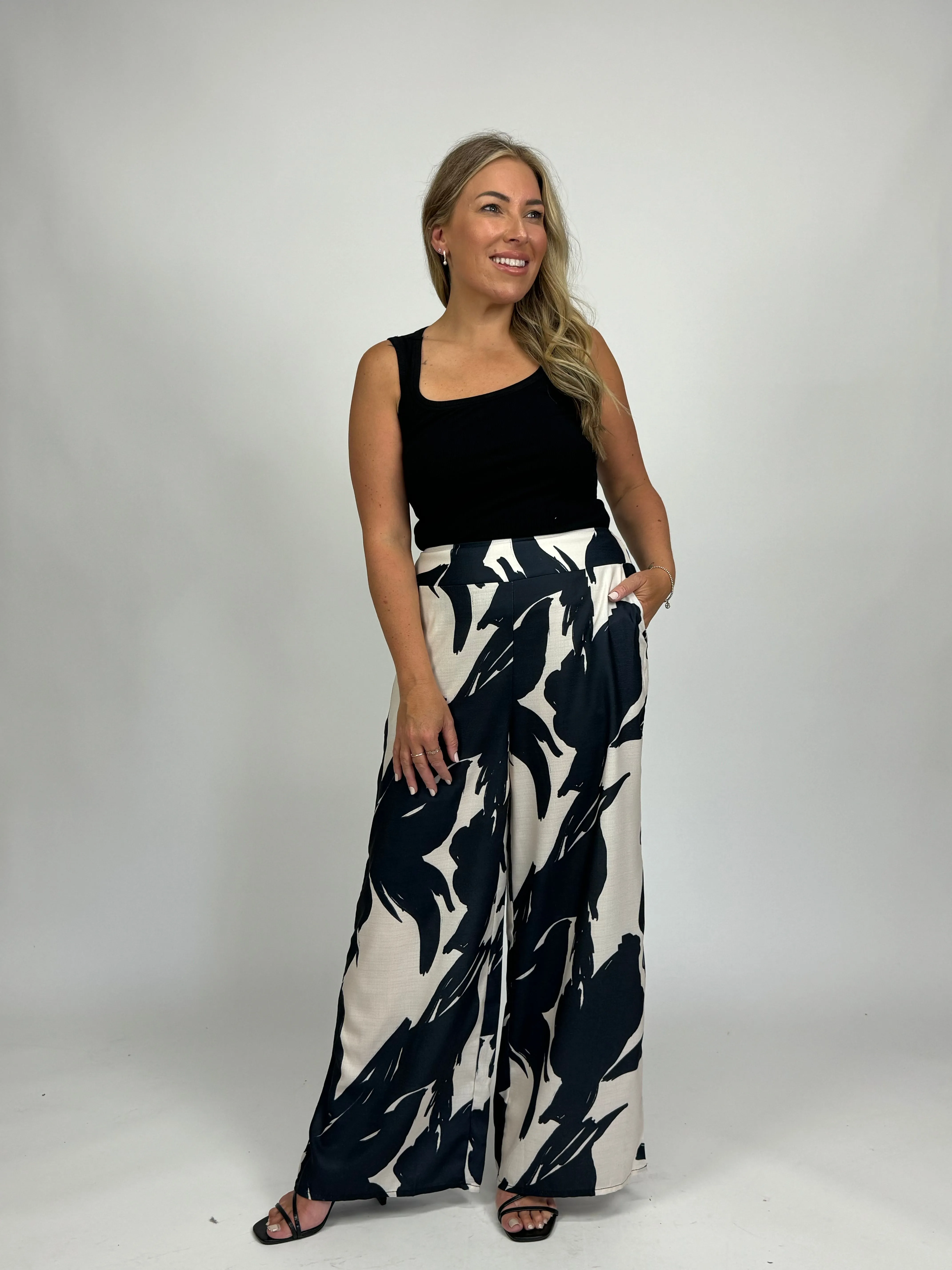 SMITH PRINTED PALAZZO PANT