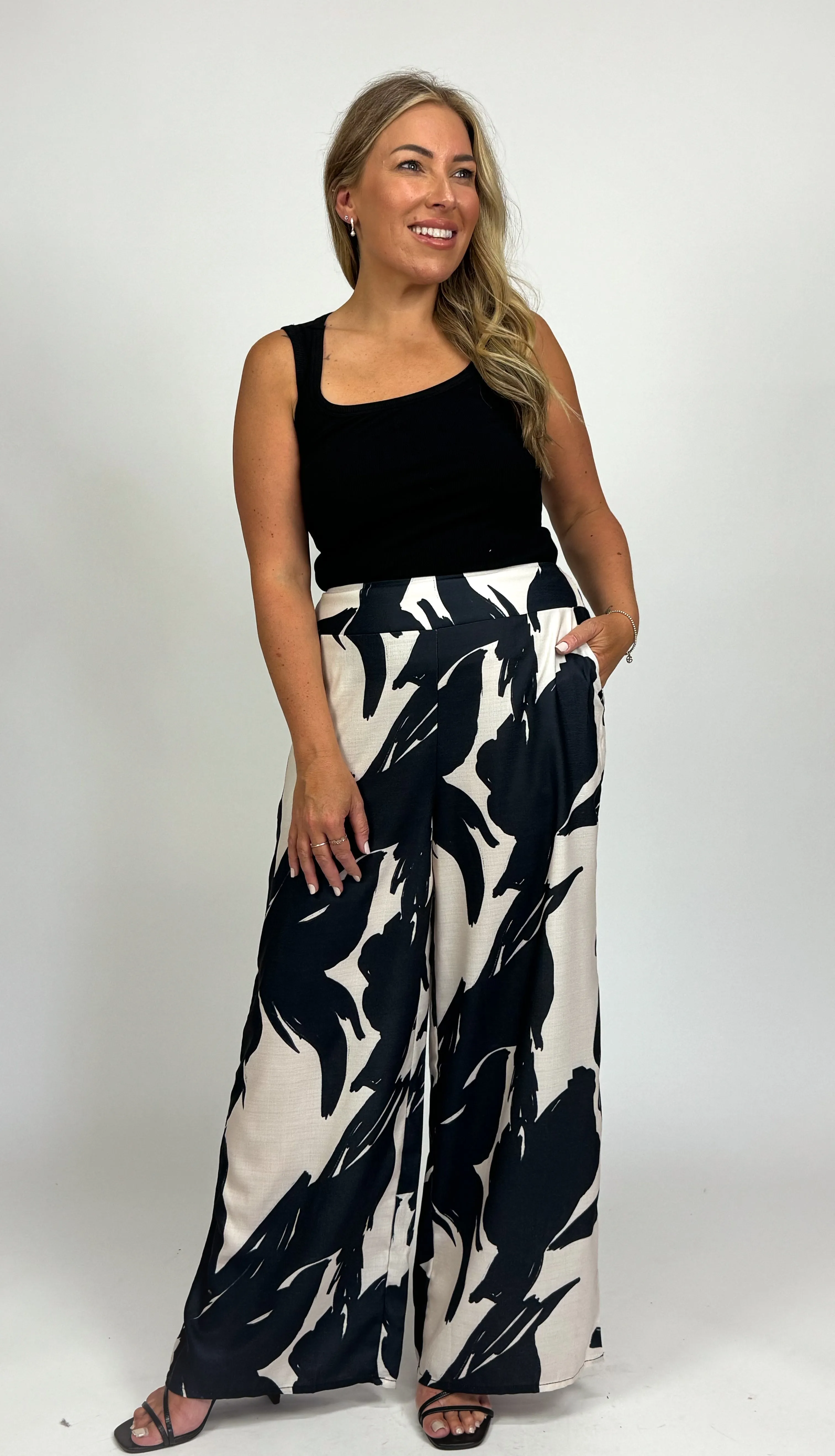 SMITH PRINTED PALAZZO PANT