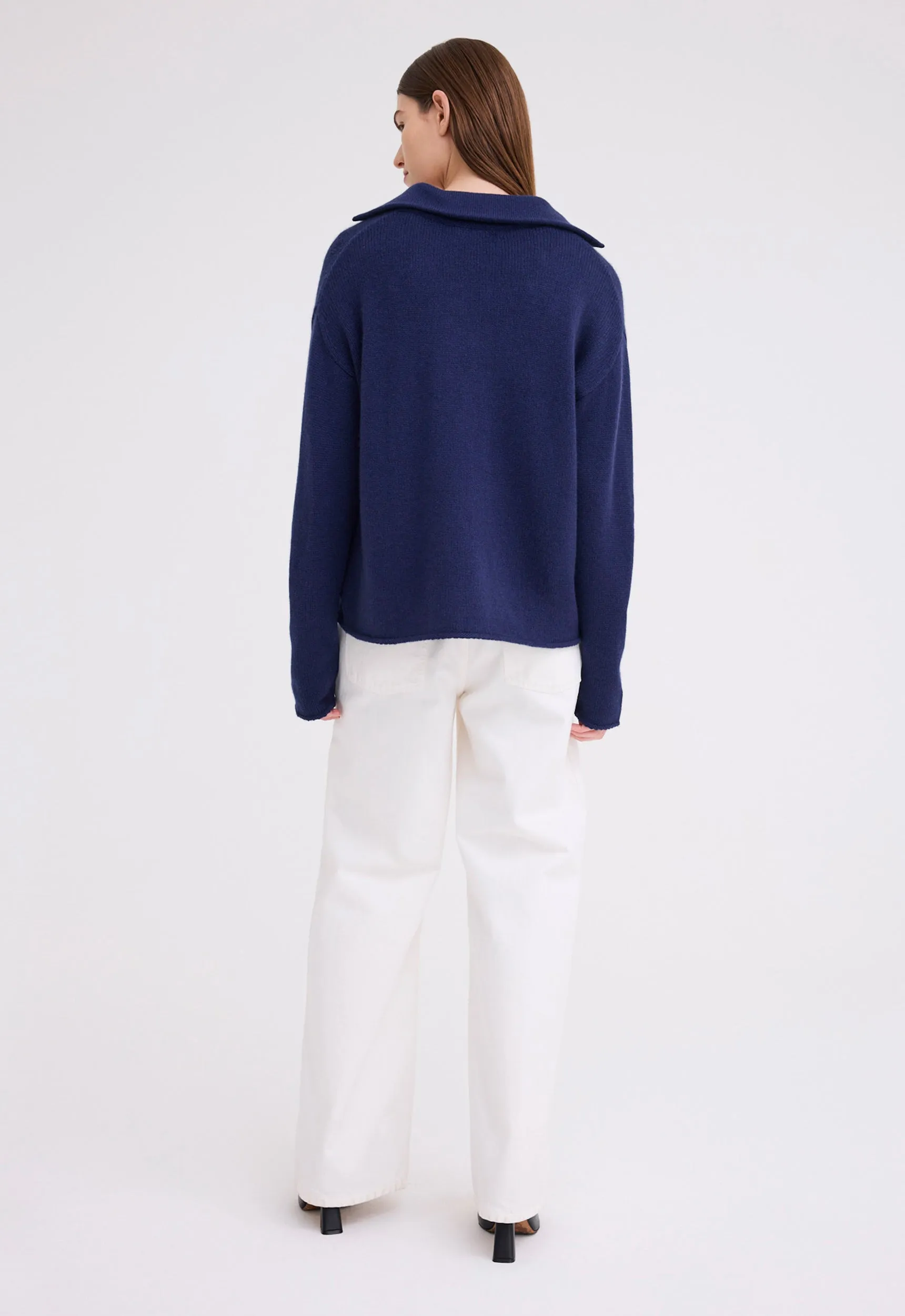 Sola Cashmere Sweater - Skipper Blue