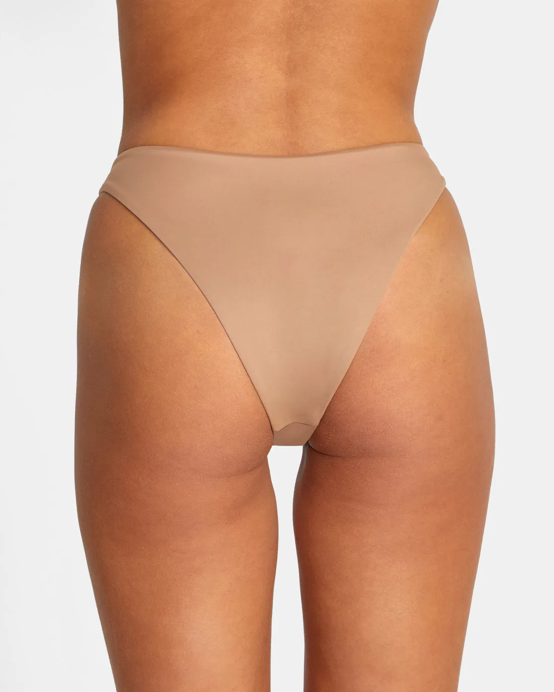 Solid French Bikini Bottoms - Wood