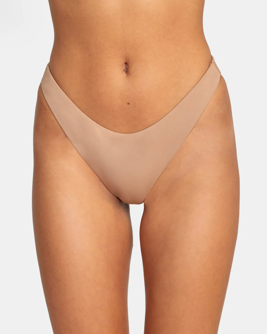 Solid French Bikini Bottoms - Wood