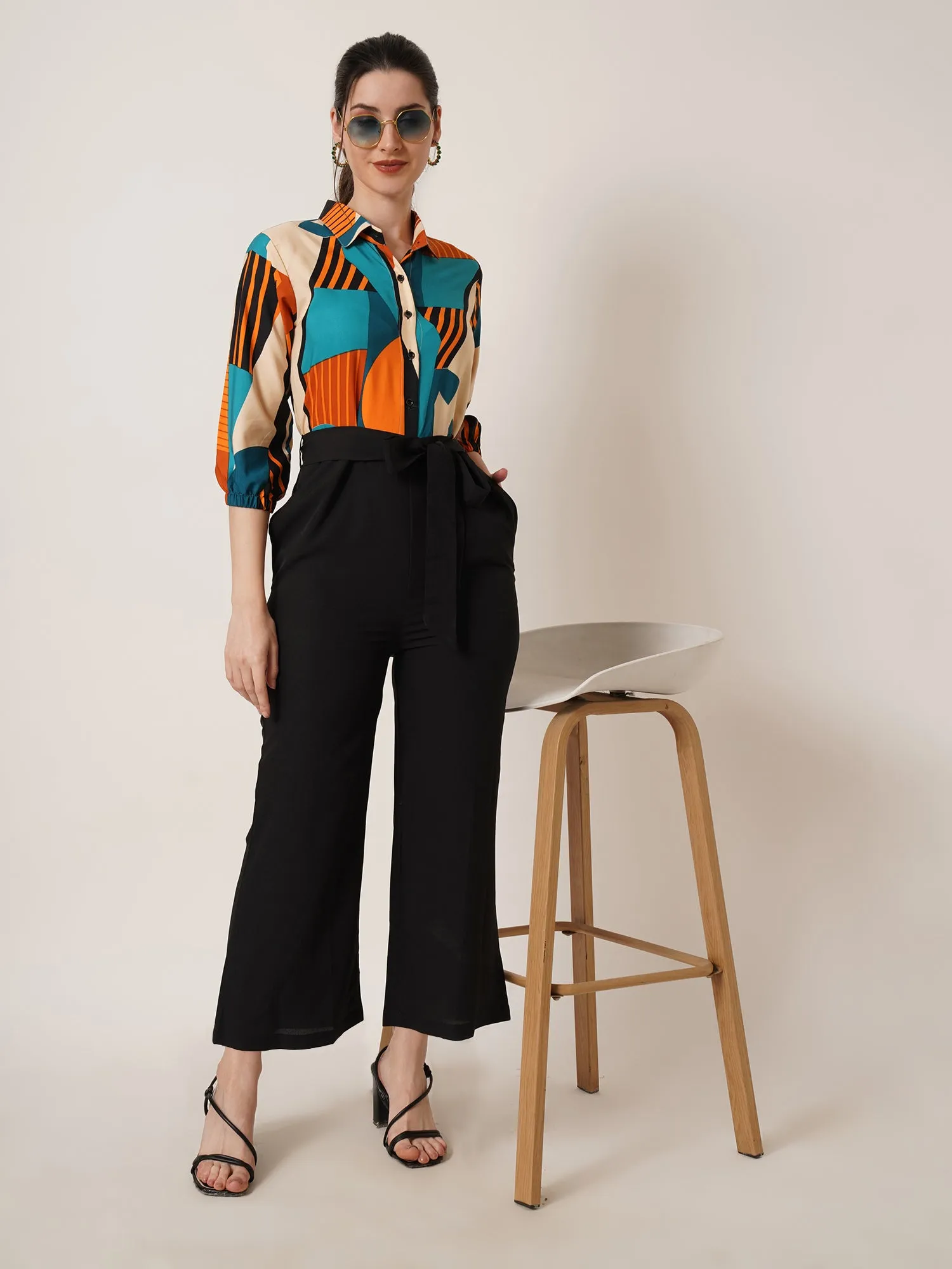 Sunflower Glow Colorblock Jumpsuit