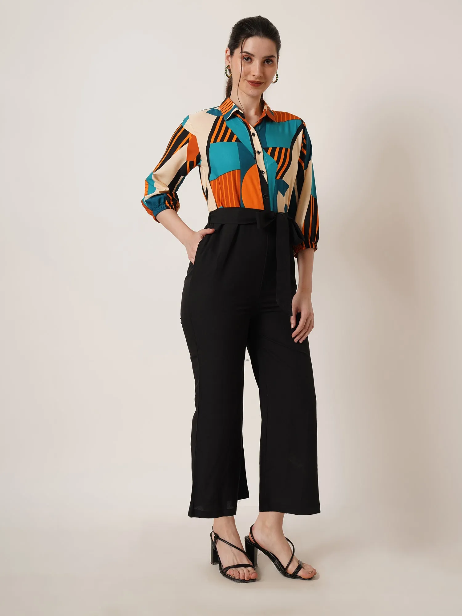 Sunflower Glow Colorblock Jumpsuit