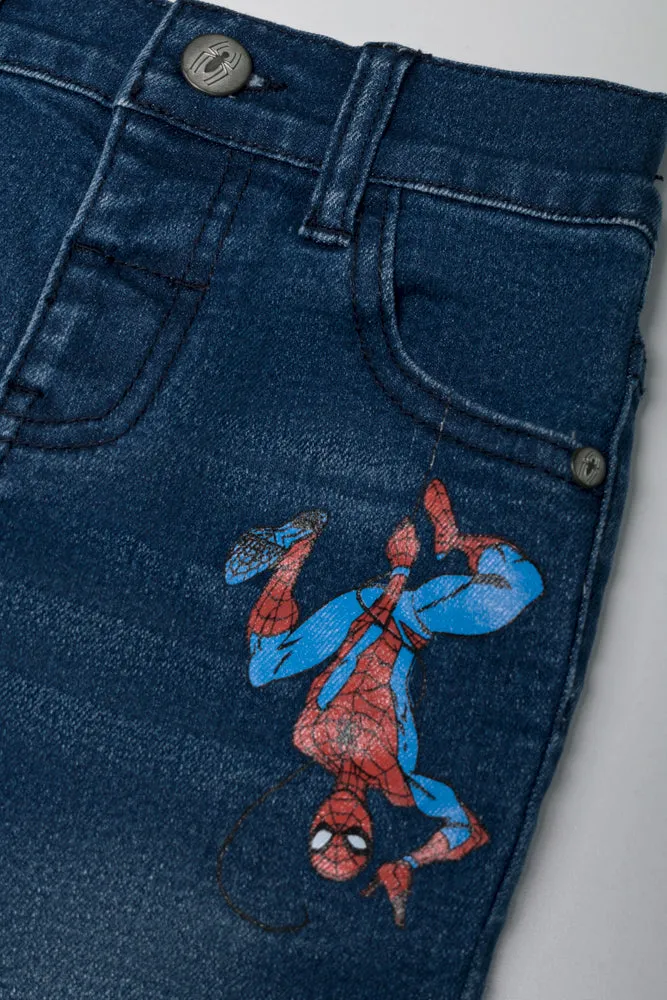 Superman Skinny Denim Jeans Blue