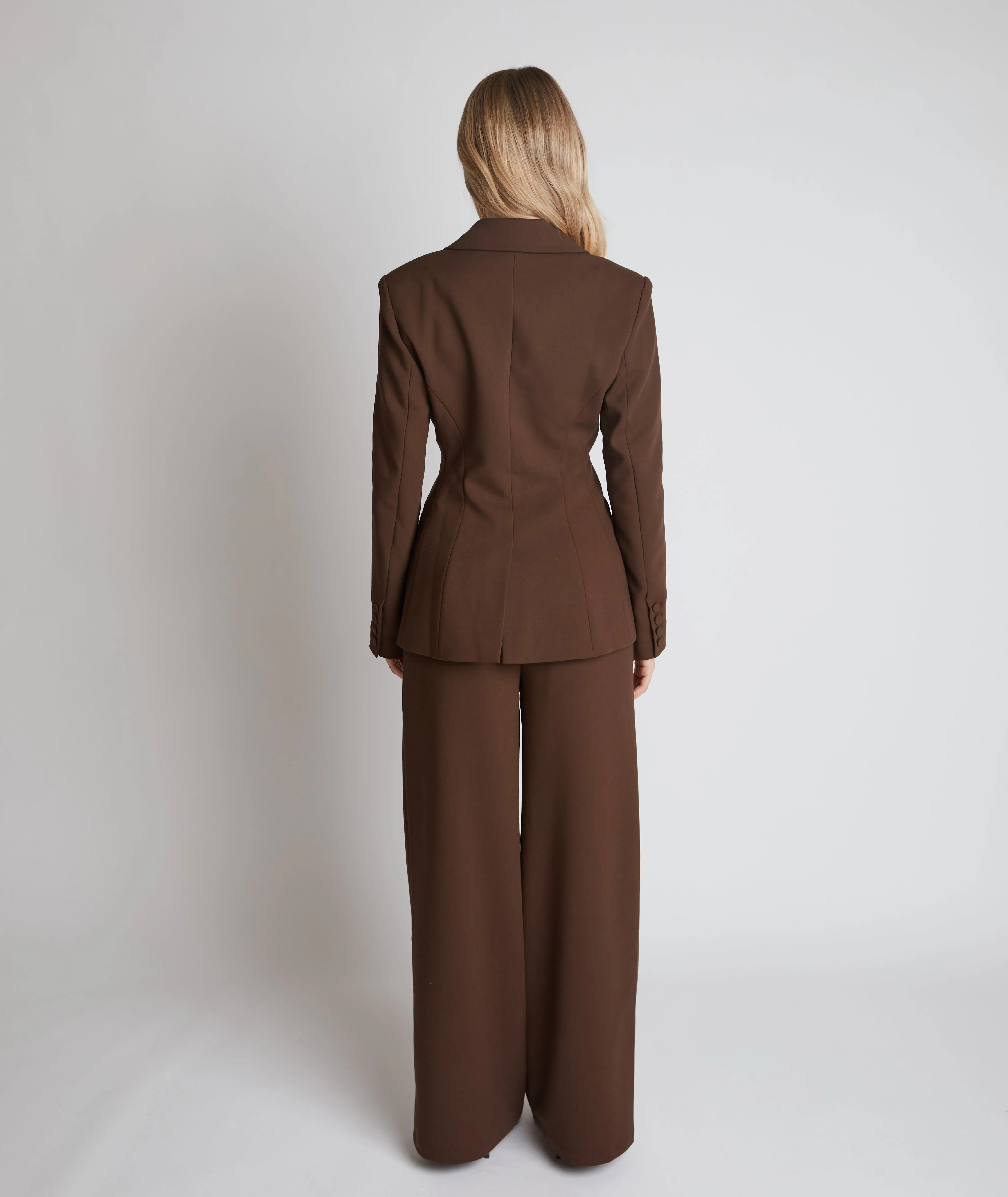 Tailored Trousers - Chocolate Brown