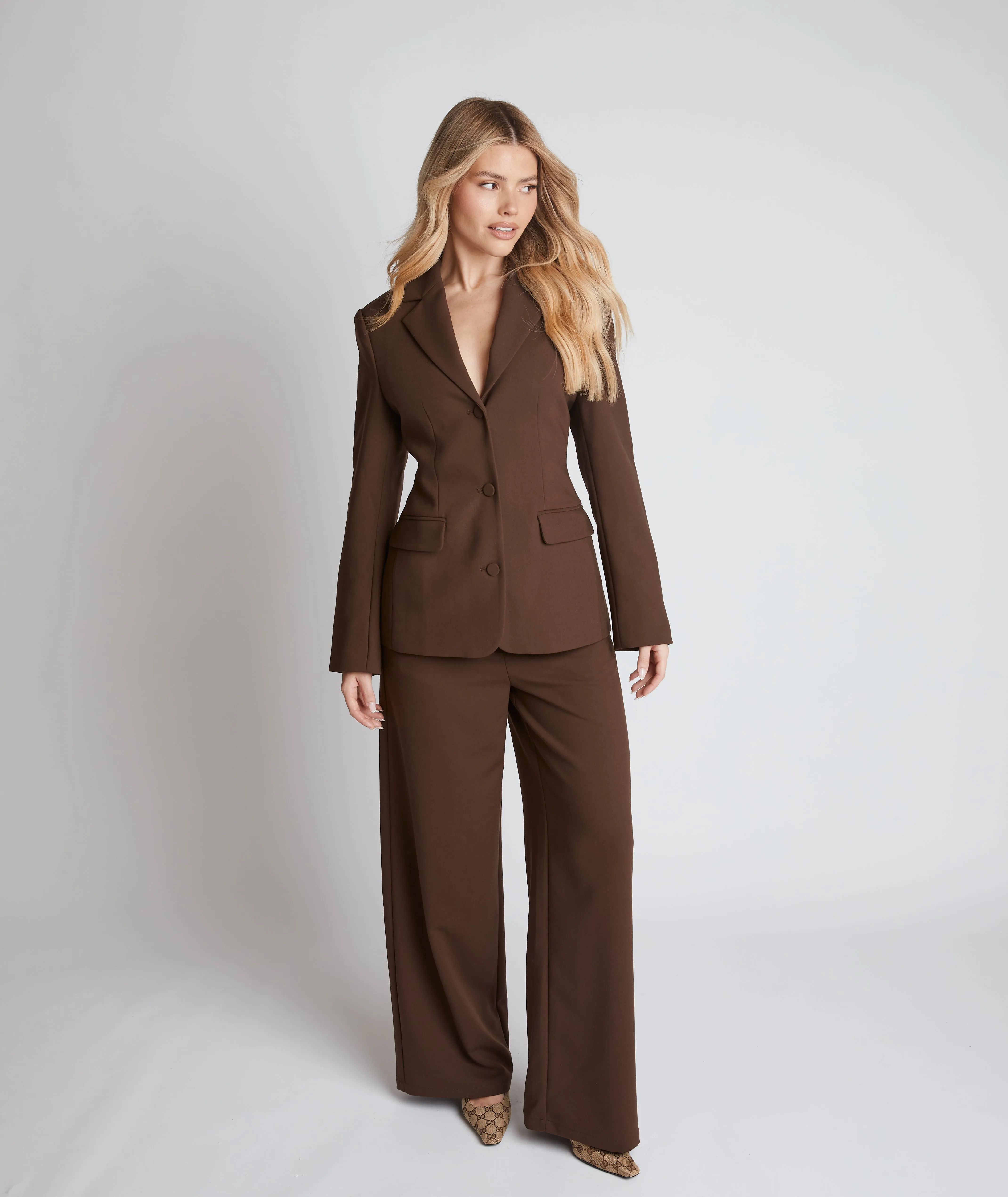 Tailored Trousers - Chocolate Brown