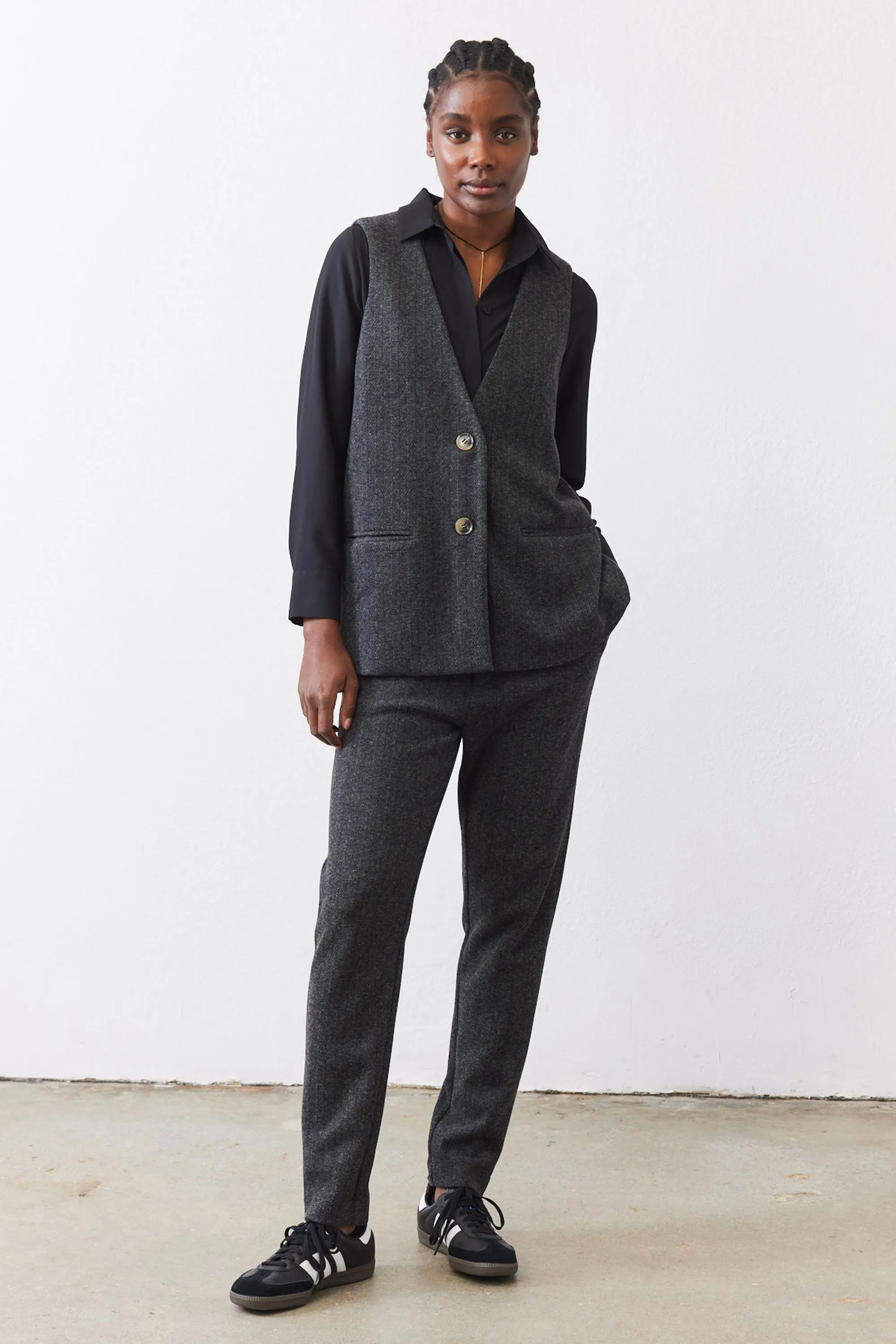 The Comfort Herringbone Trousers