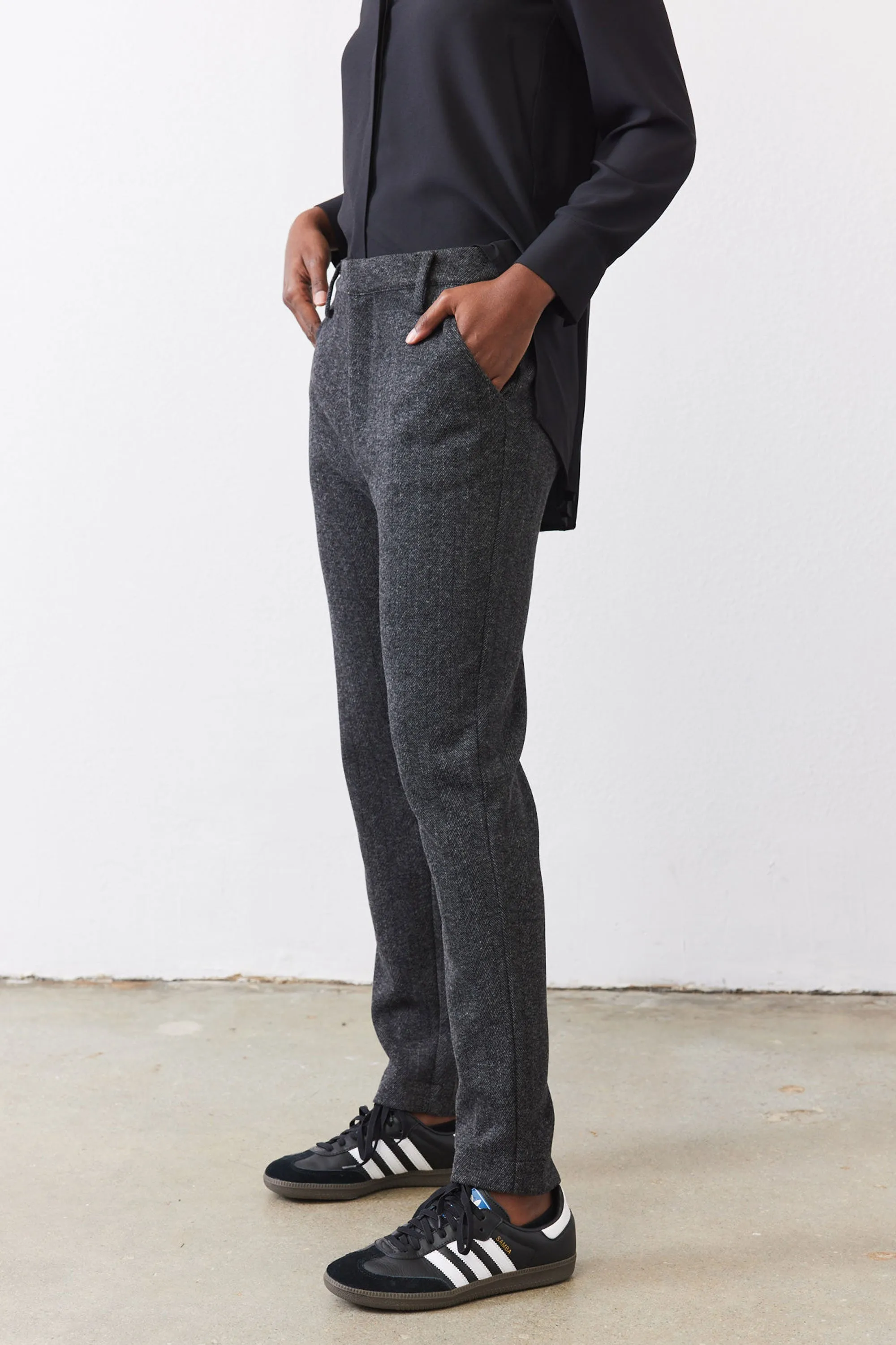 The Comfort Herringbone Trousers