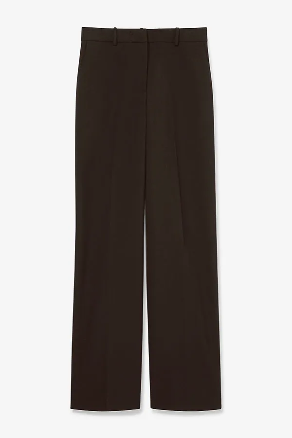 Tinsley Wide-Leg Trouser - Flex Suiting  :: Black