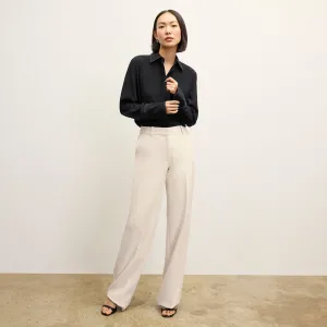 Tinsley Wide-Leg Trouser - Flex Suiting :: Ivory