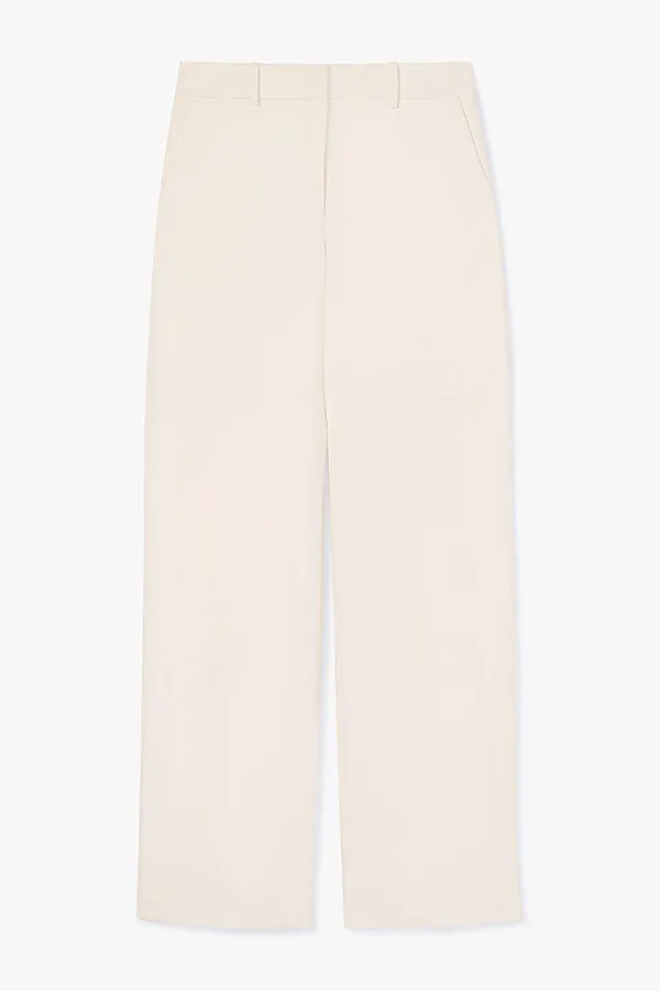 Tinsley Wide-Leg Trouser - Flex Suiting :: Ivory