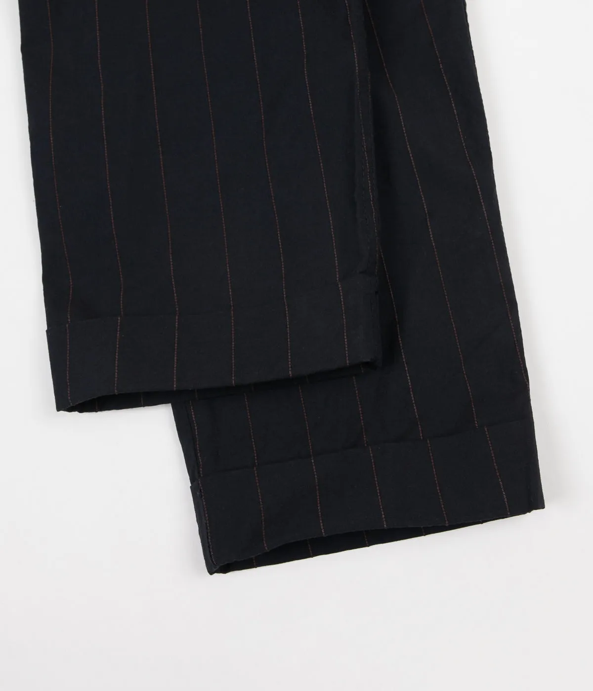 Universal Works Pleated Pants - Raised Pinstripe Navy