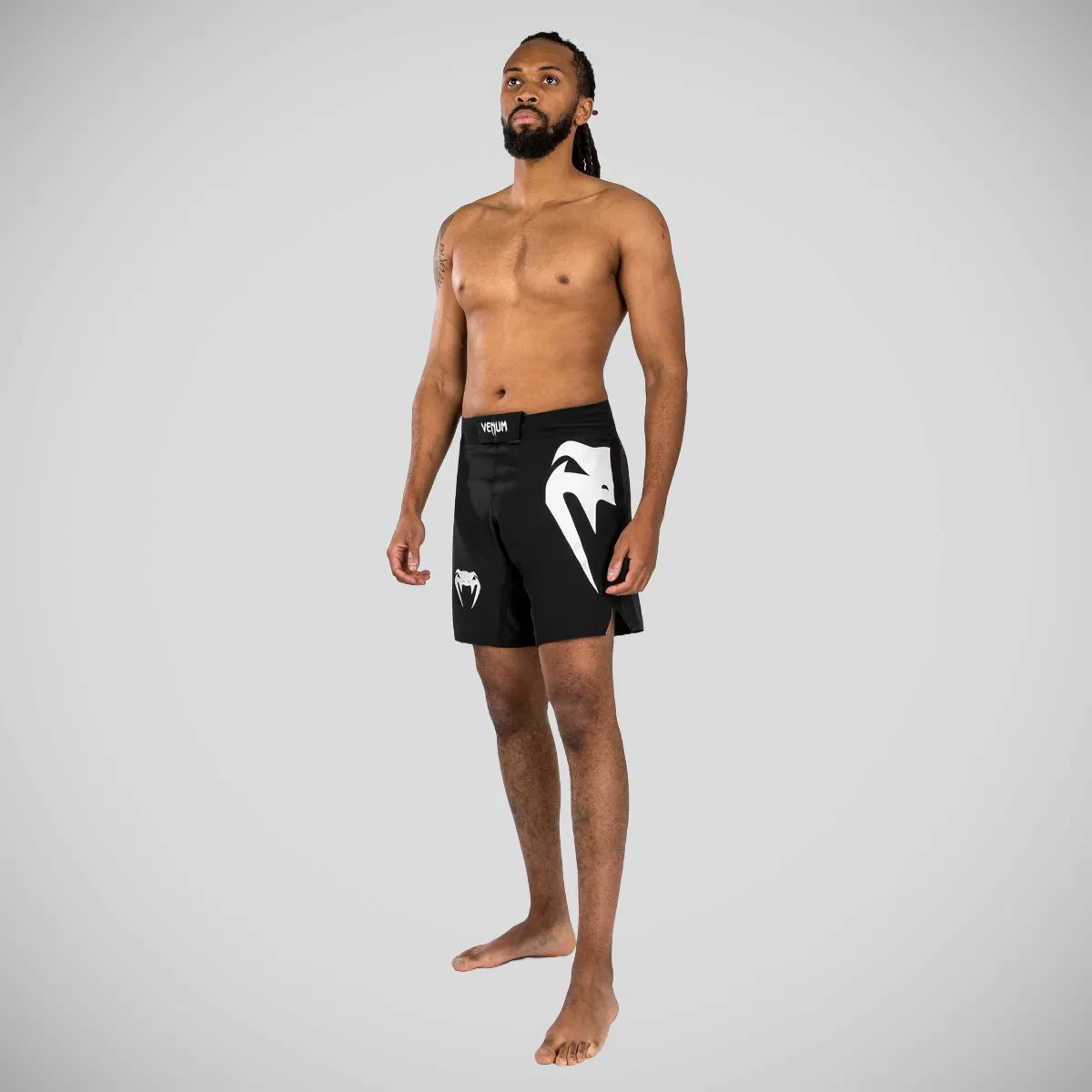 Venum Light 5.0 Fight Shorts Black/White