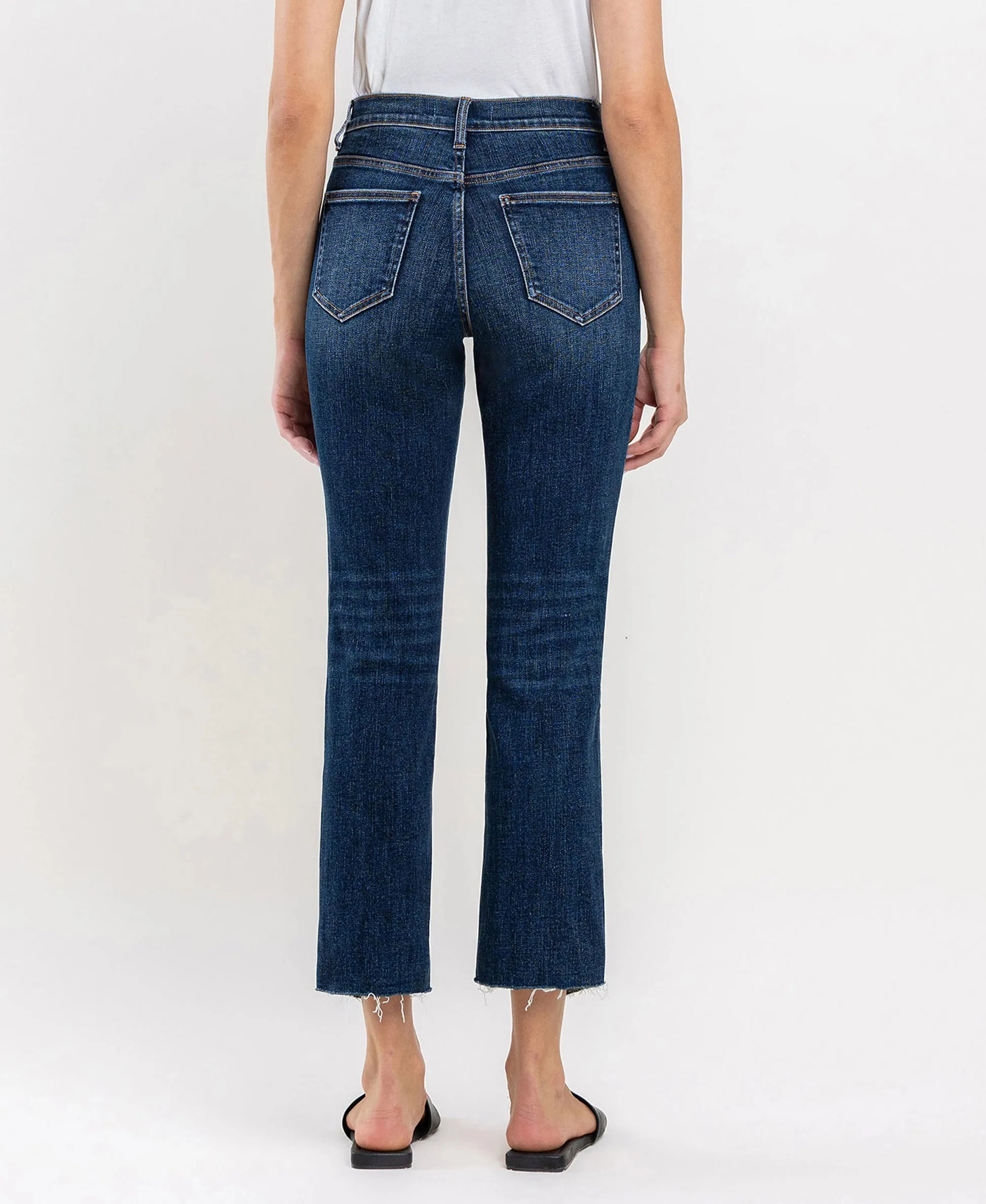 Vervet by Flying Monkey Immaculately Color Block Crop Straight Jeans