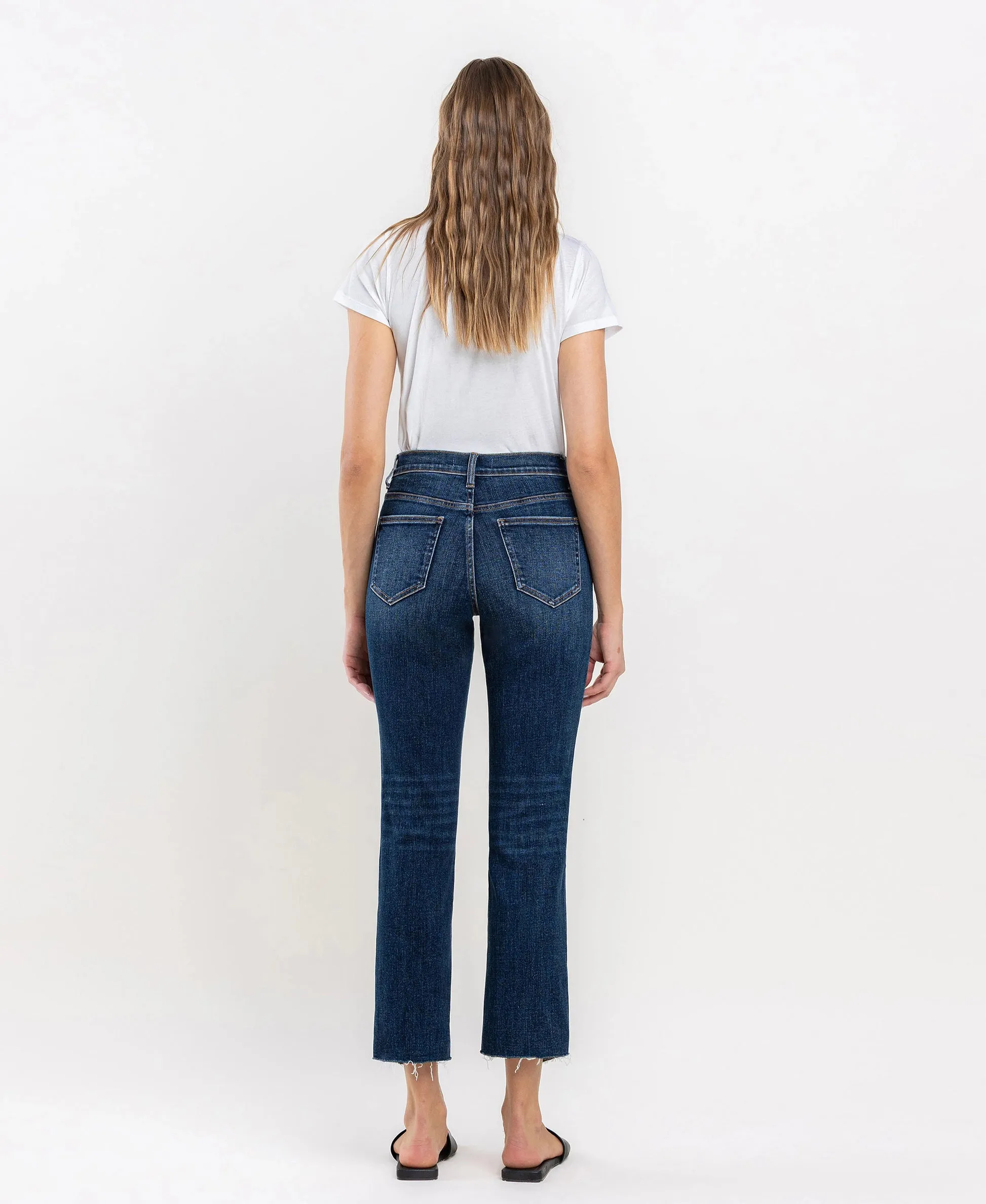 Vervet by Flying Monkey Immaculately Color Block Crop Straight Jeans