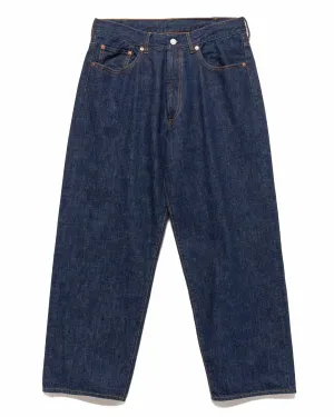 Wide Denim Trousers Indigo