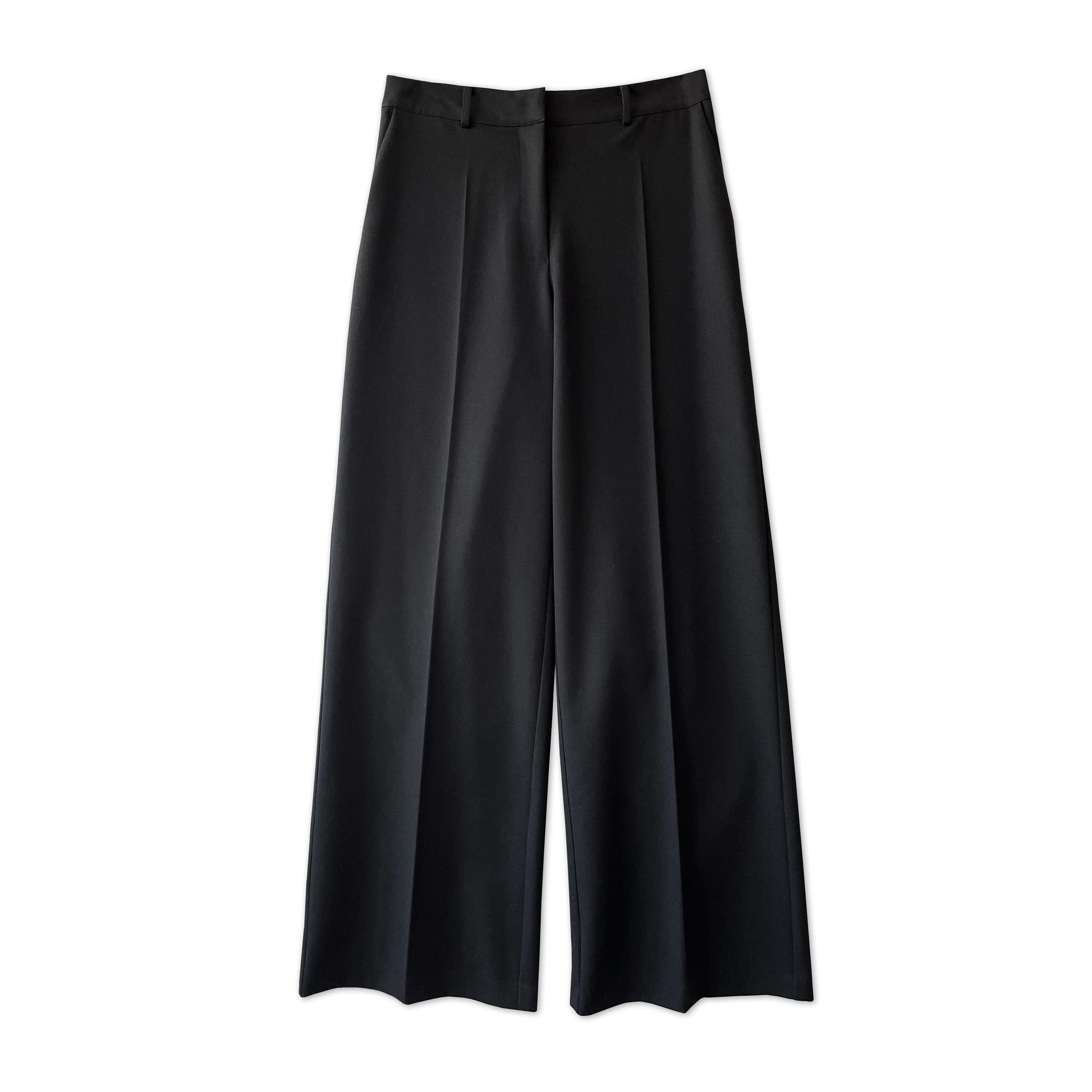 Wide Leg Tailored Trousers