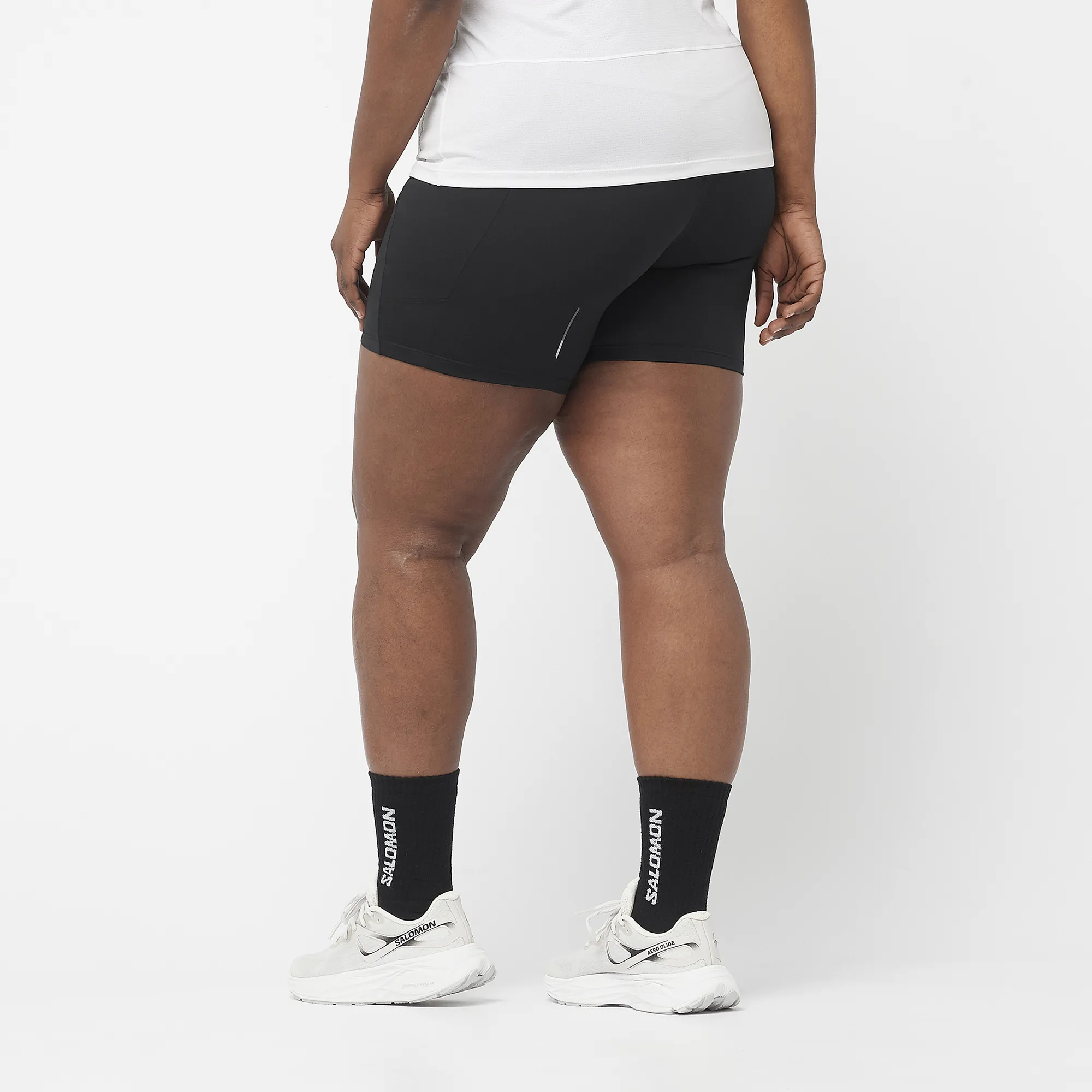 Women's Cross Run 5" Short Tight (Deep Black)