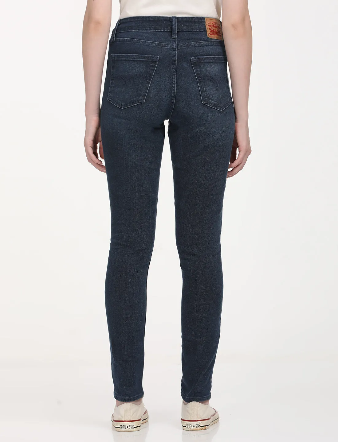 Women's High Rise 721 Skinny Navy Jeans