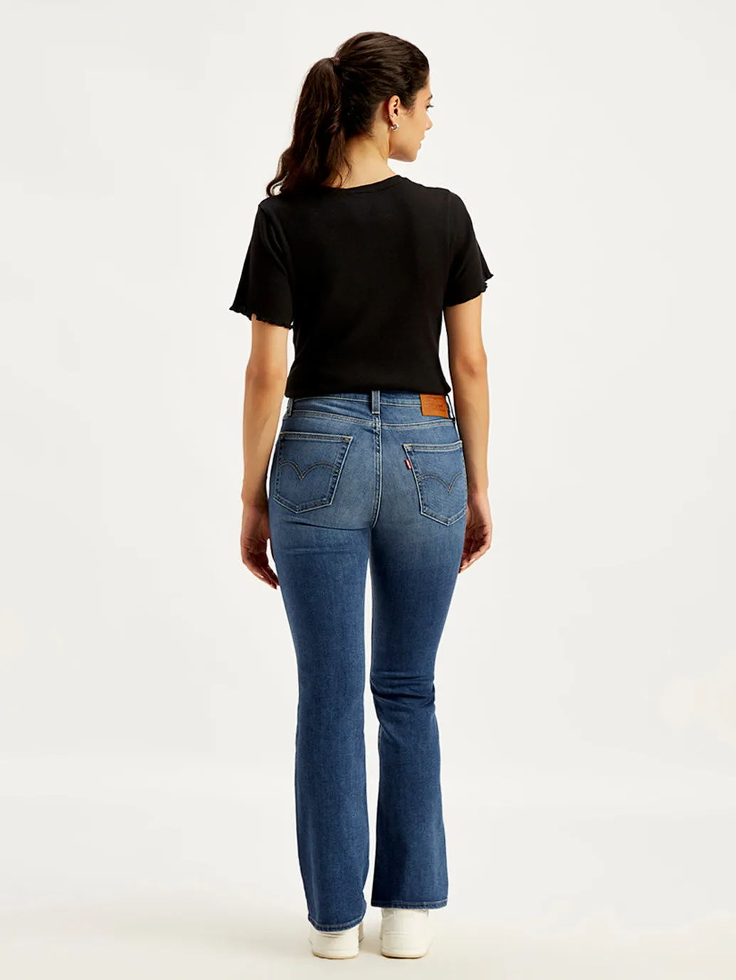 Women's High Rise 725 Slim Bootcut Fit Blue Jeans