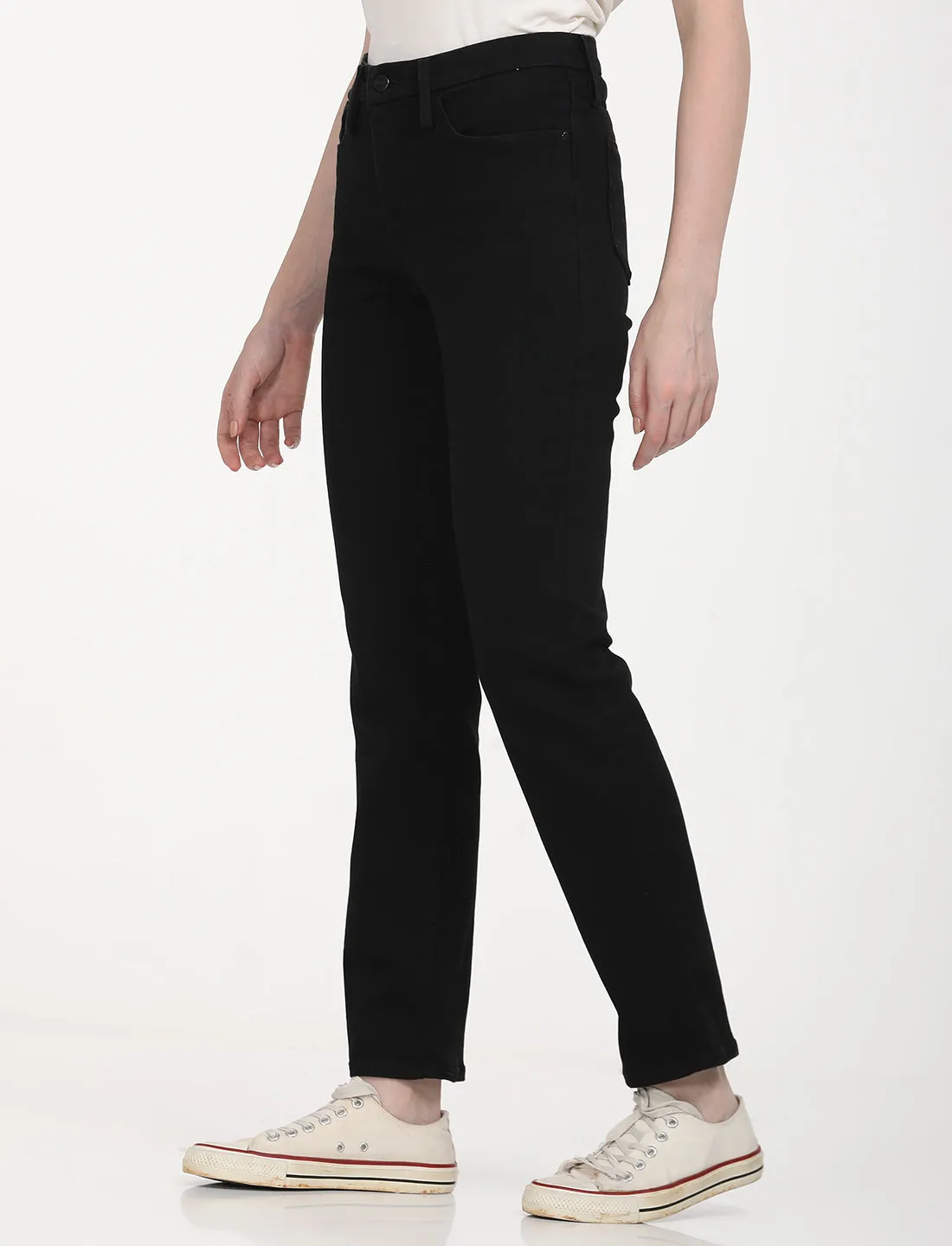 Women's Mid Rise 314 Black Jeans