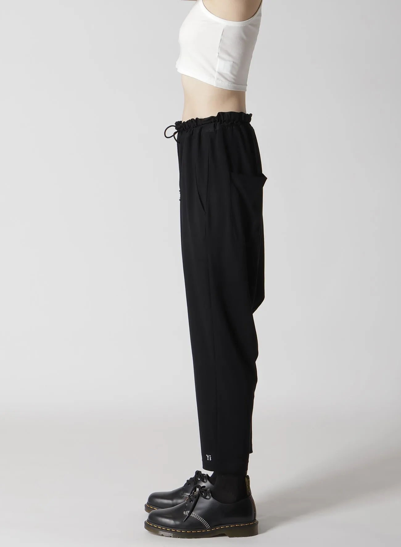 Y'S LOGO SARROUEL PANTS